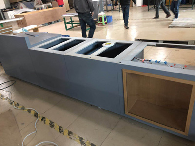 Wooden display cabinet