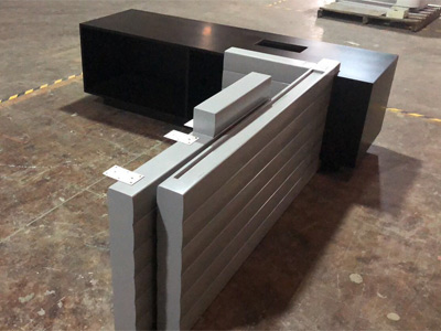 Wooden display cabinet