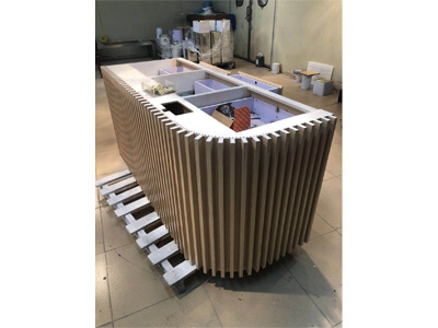 Wooden display cabinet